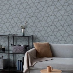 Decoraci&oacute;n con Papel Pintado Geometry GM30202