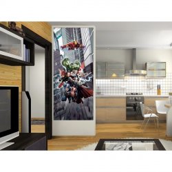 Decoraci&oacute;n con Fotomural The Avengers Flying Ftdv-1823