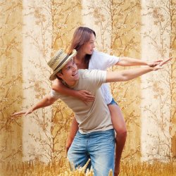 Decoraci&oacute;n con Papel Pintado Linpha 9935