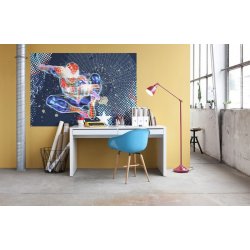 Decoraci&oacute;n con Fotomural Marvel Spiderman Neon 1-426