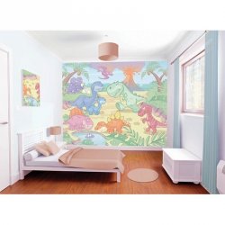 Decoraci&oacute;n con Fotomural Baby Dino World 40618