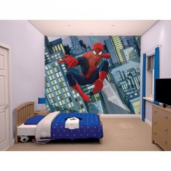 Decoraci&oacute;n con Fotomural Spiderman 43824