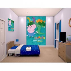 Decoraci&oacute;n con Fotomural Peppa Pig 43015