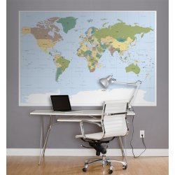 Decoraci&oacute;n con Fotomural Worldmap 1-617