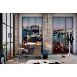 Decoraci&oacute;n con Fotomural Loft XXL4-017