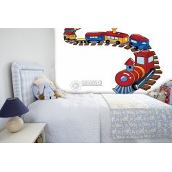 Decoraci&oacute;n con Fotomural Olly 13070 Fun Train