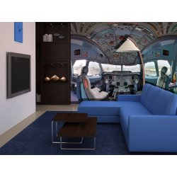 Decoraci&oacute;n con Fotomural Airplaine Cabine FT-1410