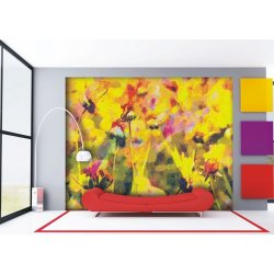 Decoraci&oacute;n con Fotomural Yellow Daisies FT-0340