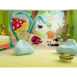 Decoraci&oacute;n con Fotomural Infantil Forest Life FT-0156