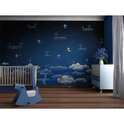 Decoraci&oacute;n con Fotomural Infantil Storm FT-0148
