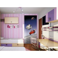 Decoraci&oacute;n con Fotomural Cars In Space FTDV-1803