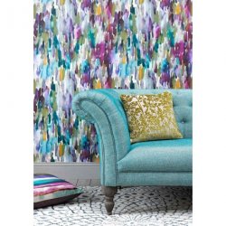 Decoraci&oacute;n con Papel Pintado Iridescence Azima Lotus