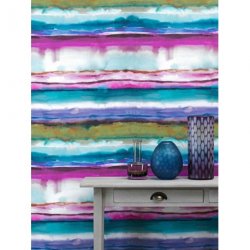 Decoraci&oacute;n con Papel Pintado Iridescence Jadu Indigo