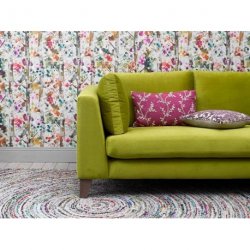 Decoraci&oacute;n con Papel Pintado Iridescence Jumanah Grenadine