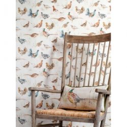 Decoraci&oacute;n con Papel Pintado Country 2 Game Birds Cream