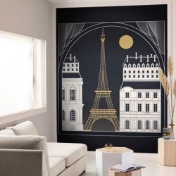 Decoraci&oacute;n con Mural Panor&aacute;mico Scarlett 100529899