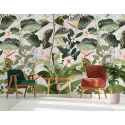 Decoraci&oacute;n con Fotomural Floral Utopia INK7556